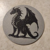 3-Piece Dragon Coaster Set  Mythical Fantasy Drink Coasters