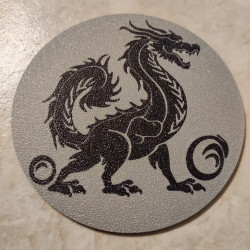 3-Piece Dragon Coaster Set  Mythical Fantasy Drink Coasters