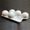 Egg Holder Tray 6 Girds, Plastic Egg Storage Tray Leakproof Shockproof