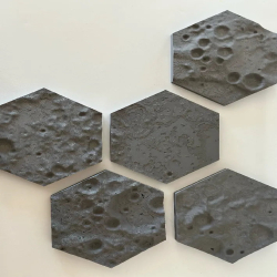 Hexagon Moon surface  5 Pcs...
