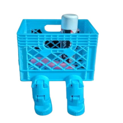 Milk Crate with Flexi Legs...