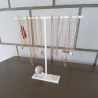 Showcase T-Bar Necklace Display Stand, Jewelry Organizer, Jewellery Stand-White
