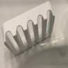 Bathroom Soap Dish Plastic Holder Shower - Bar Soap Holder for Shower UK - White