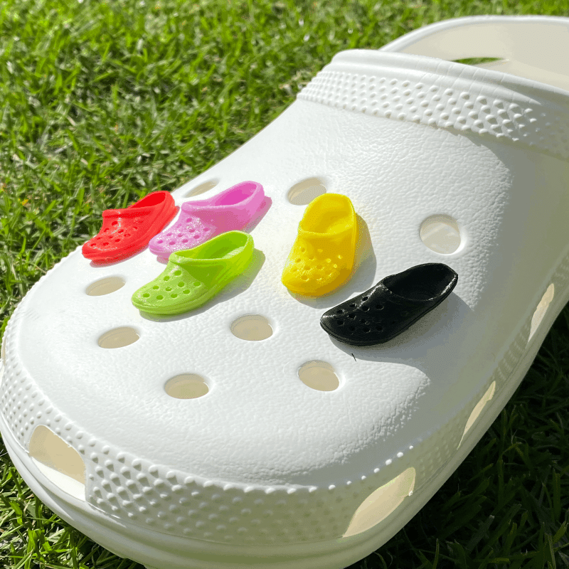 Mini Shoe Charms Shoe Décor DIY Crafting 10 Pcs Cute Crocs Charms (Random Colors)